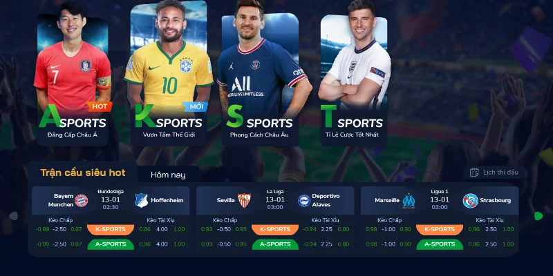 zbet 6 Nhiều kèo cá độ Thể thao hot đang chờ được đặt ngay tại Zbet